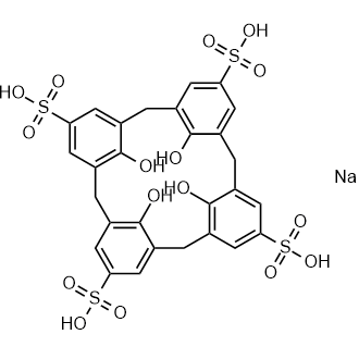 1(2),3(2),5(2),7(2)-Tetrahydroxy-1,3,5,7(1,3)-tetrabenzenacyclooctaphane-1(5),3(5),5(5),7(5)-tetrasulfonic acid, sodium salt|CS-0570168