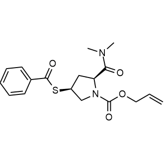 Allyl (2S,4S)-4-(benzoylthio)-2-(dimethylcarbamoyl)pyrrolidine-1-carboxylate|CS-0570189