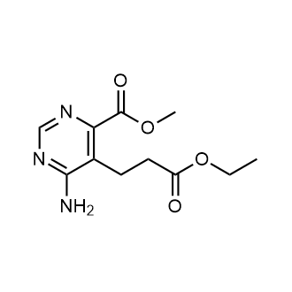 Methyl 6-amino-5-(3-ethoxy-3-oxopropyl)pyrimidine-4-carboxylate|CS-0570417
