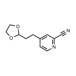 4-(2-(1,3-Dioxolan-2-yl)ethyl)picolinonitrile|CS-0570849