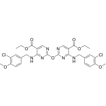 Diethyl 2,2'-oxybis(4-((3-chloro-4-methoxybenzyl)amino)pyrimidine-5-carboxylate)|CS-0571147