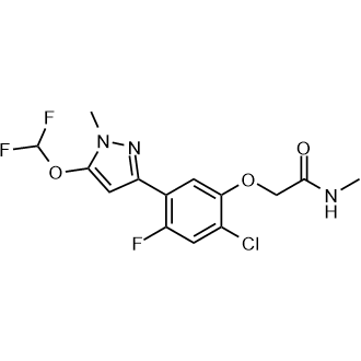 2-(2-Chloro-5-(5-(difluoromethoxy)-1-methyl-1H-pyrazol-3-yl)-4-fluorophenoxy)-N-methylacetamide|CS-0571225