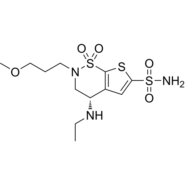 (S)-4-(ethylamino)-2-(3-methoxypropyl)-3,4-dihydro-2H-thieno[3,2-e][1,2]thiazine-6-sulfonamide 1,1-dioxide|CS-0571369