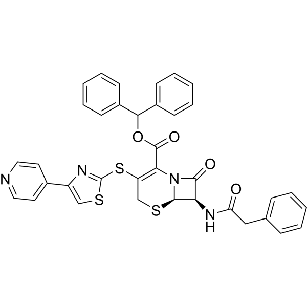Benzhydryl (6R,7R)-8-oxo-7-(2-phenylacetamido)-3-((4-(pyridin-4-yl)thiazol-2-yl)thio)-5-thia-1-azabicyclo[4.2.0]oct-2-ene-2-carboxylate|CS-0571394