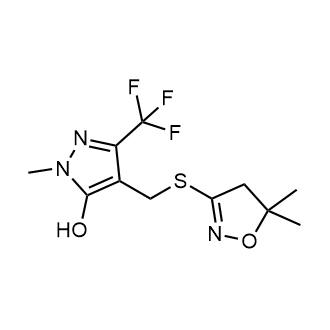 4-(((5,5-Dimethyl-4,5-dihydroisoxazol-3-yl)thio)methyl)-1-methyl-3-(trifluoromethyl)-1H-pyrazol-5-ol|CS-0571396