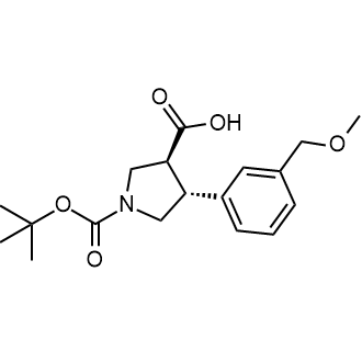 (3S,4R)-1-(tert-butoxycarbonyl)-4-(3-(methoxymethyl)phenyl)pyrrolidine-3-carboxylic acid|CS-0572338