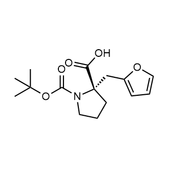 (S)-1-(tert-butoxycarbonyl)-2-(furan-2-ylmethyl)pyrrolidine-2-carboxylic acid|CS-0572355
