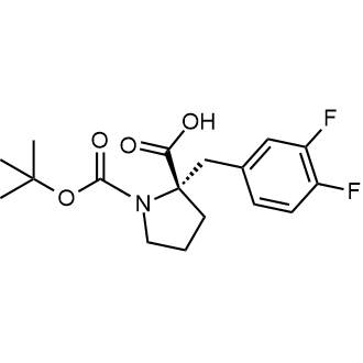 (S)-1-(tert-butoxycarbonyl)-2-(3,4-difluorobenzyl)pyrrolidine-2-carboxylic acid|CS-0572356