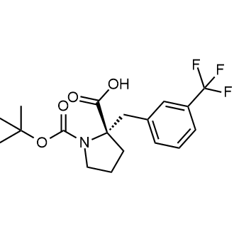 (S)-1-(tert-butoxycarbonyl)-2-(3-(trifluoromethyl)benzyl)pyrrolidine-2-carboxylic acid|CS-0572682