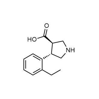 (3R,4S)-4-(2-ethylphenyl)pyrrolidine-3-carboxylic acid|CS-0572735