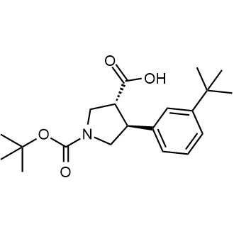 (3R,4S)-1-(tert-butoxycarbonyl)-4-(3-(tert-butyl)phenyl)pyrrolidine-3-carboxylic acid|CS-0572740