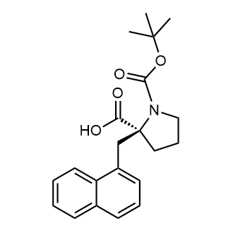(S)-1-(tert-butoxycarbonyl)-2-(naphthalen-1-ylmethyl)pyrrolidine-2-carboxylic acid|CS-0572834