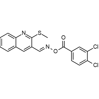2-(Methylthio)quinoline-3-carbaldehyde O-(3,4-dichlorobenzoyl) oxime|CS-0573190