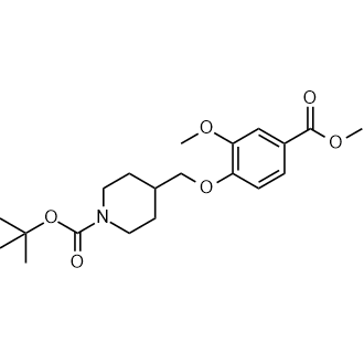 Tert-butyl 4-((2-methoxy-4-(methoxycarbonyl)phenoxy)methyl)piperidine-1-carboxylate|CS-0573693