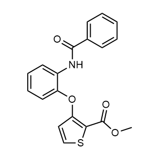 Methyl 3-(2-benzamidophenoxy)thiophene-2-carboxylate|CS-0573717