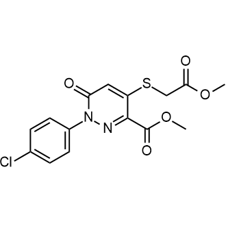 Methyl 1-(4-chlorophenyl)-4-((2-methoxy-2-oxoethyl)thio)-6-oxo-1,6-dihydropyridazine-3-carboxylate|CS-0574016