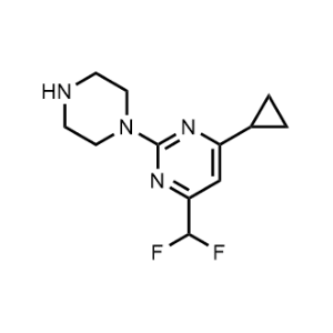 4-Cyclopropyl-6-(difluoromethyl)-2-(piperazin-1-yl)pyrimidine|CS-0574067