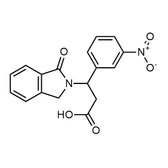 3-(3-Nitrophenyl)-3-(1-oxoisoindolin-2-yl)propanoic acid|CS-0574090