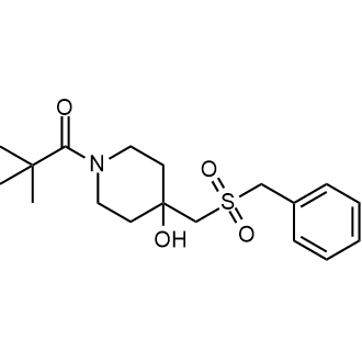 1-(4-((Benzylsulfonyl)methyl)-4-hydroxypiperidin-1-yl)-2,2-dimethylpropan-1-one|CS-0574119