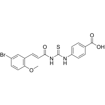 4-(3-(3-(5-Bromo-2-methoxyphenyl)acryloyl)thioureido)benzoic acid|CS-0574821