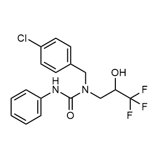 1-(4-Chlorobenzyl)-3-phenyl-1-(3,3,3-trifluoro-2-hydroxypropyl)urea|CS-0574923
