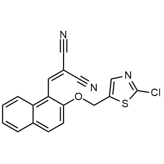 2-((2-((2-Chlorothiazol-5-yl)methoxy)naphthalen-1-yl)methylene)malononitrile|CS-0574970