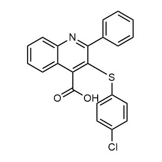 3-((4-Chlorophenyl)thio)-2-phenylquinoline-4-carboxylic acid|CS-0575039