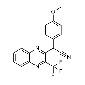 2-(4-Methoxyphenyl)-2-(3-(trifluoromethyl)quinoxalin-2-yl)acetonitrile|CS-0575041