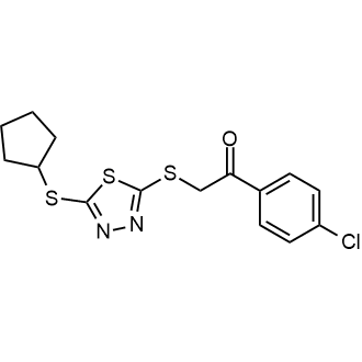1-(4-Chlorophenyl)-2-((5-(cyclopentylthio)-1,3,4-thiadiazol-2-yl)thio)ethan-1-one|CS-0575138