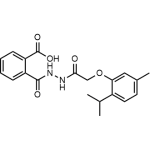 2-(2-(2-(2-Isopropyl-5-methylphenoxy)acetyl)hydrazine-1-carbonyl)benzoic acid|CS-0575171