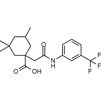 3,3,5-Trimethyl-1-(2-oxo-2-((3-(trifluoromethyl)phenyl)amino)ethyl)cyclohexane-1-carboxylic acid|CS-0575206