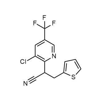 2-(3-Chloro-5-(trifluoromethyl)pyridin-2-yl)-3-(thiophen-2-yl)propanenitrile|CS-0575326