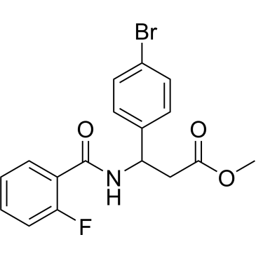 Methyl 3-(4-bromophenyl)-3-(2-fluorobenzamido)propanoate|CS-0575382