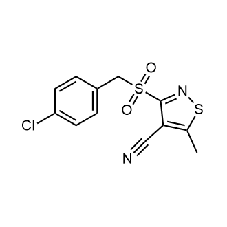 3-((4-Chlorobenzyl)sulfonyl)-5-methylisothiazole-4-carbonitrile|CS-0575494