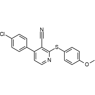 4-(4-Chlorophenyl)-2-((4-methoxyphenyl)thio)nicotinonitrile|CS-0575557