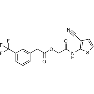 2-((3-Cyanothiophen-2-yl)amino)-2-oxoethyl 2-(3-(trifluoromethyl)phenyl)acetate|CS-0575666