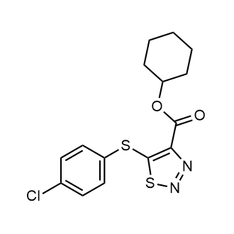 Cyclohexyl 5-((4-chlorophenyl)thio)-1,2,3-thiadiazole-4-carboxylate|CS-0575932