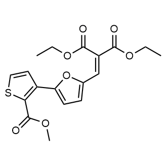 Diethyl 2-((5-(2-(methoxycarbonyl)thiophen-3-yl)furan-2-yl)methylene)malonate|CS-0576152