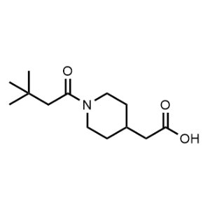 2-(1-(3,3-Dimethylbutanoyl)piperidin-4-yl)acetic acid|CS-0576515