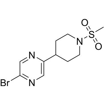 2-Bromo-5-(1-(methylsulfonyl)piperidin-4-yl)pyrazine|CS-0577154
