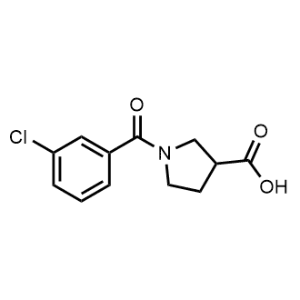 1-(3-Chlorobenzoyl)pyrrolidine-3-carboxylic acid|CS-0577281