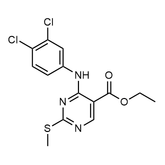 Ethyl 4-((3,4-dichlorophenyl)amino)-2-(methylthio)pyrimidine-5-carboxylate|CS-0577938