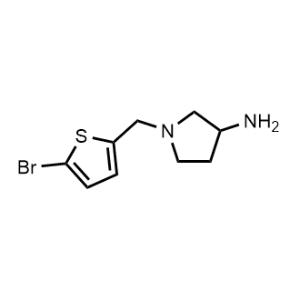1-((5-Bromothiophen-2-yl)methyl)pyrrolidin-3-amine|CS-0577982