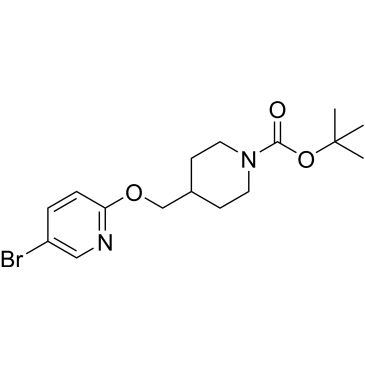 Tert-butyl 4-(((5-bromopyridin-2-yl)oxy)methyl)piperidine-1-carboxylate|CS-0578111