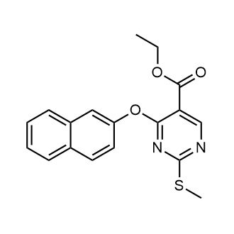 Ethyl 2-(methylthio)-4-(naphthalen-2-yloxy)pyrimidine-5-carboxylate|CS-0578147