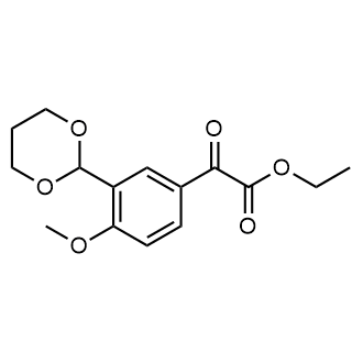 Ethyl 2-(3-(1,3-dioxan-2-yl)-4-methoxyphenyl)-2-oxoacetate|CS-0578304