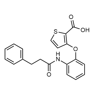 3-(2-(3-Phenylpropanamido)phenoxy)thiophene-2-carboxylic acid|CS-0578710