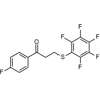 1-(4-Fluorophenyl)-3-((perfluorophenyl)thio)propan-1-one|CS-0579349