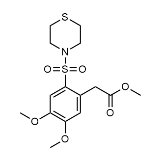 Methyl 2-(4,5-dimethoxy-2-(thiomorpholinosulfonyl)phenyl)acetate|CS-0579473