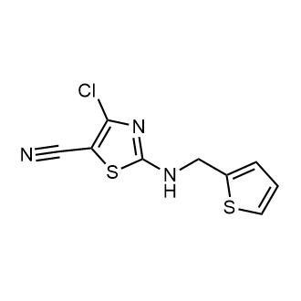 4-Chloro-2-((thiophen-2-ylmethyl)amino)thiazole-5-carbonitrile|CS-0579665